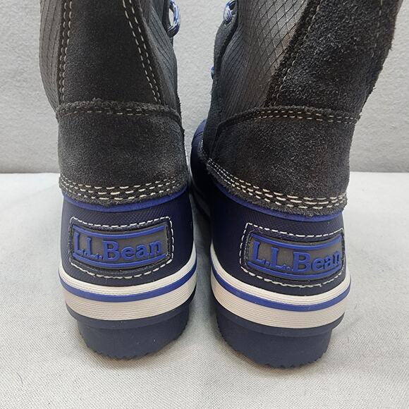 L.L. Bean Youth Size 3 Tek 2.5 Primaloft 200 Gram Blue/Grey Hiking Boot‎ - Picture 6 of 9
